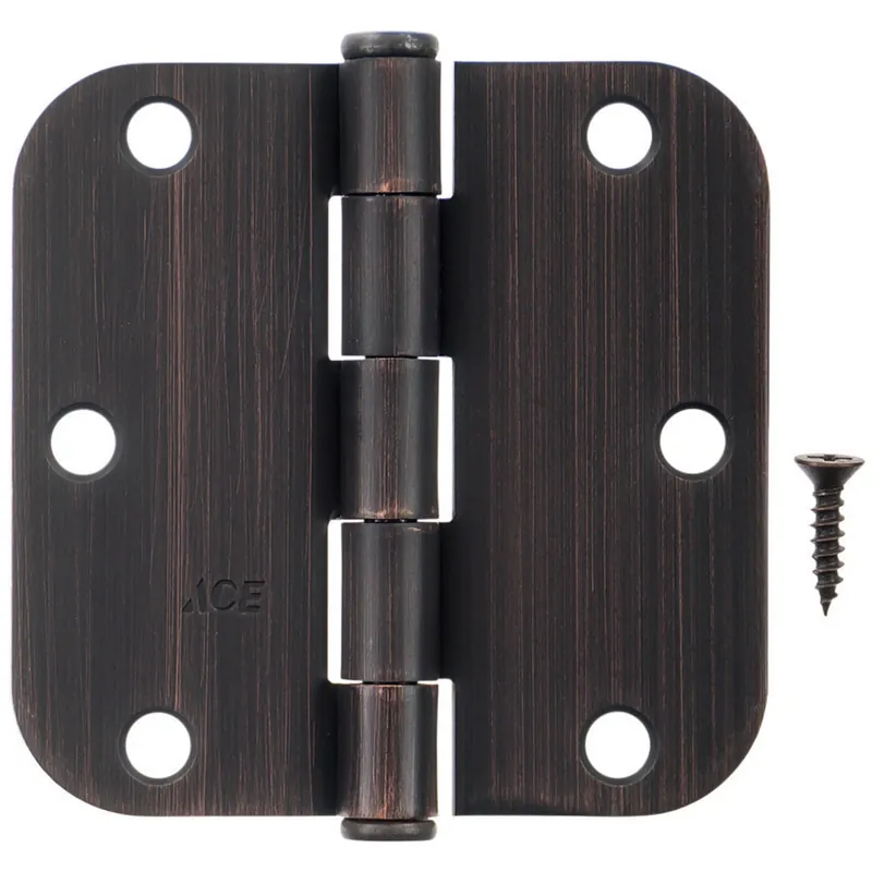 Ace 3-1/2 In. L Oil Rubbed Bronze Residential Door Hinge 3 Pk - Total Qty 1