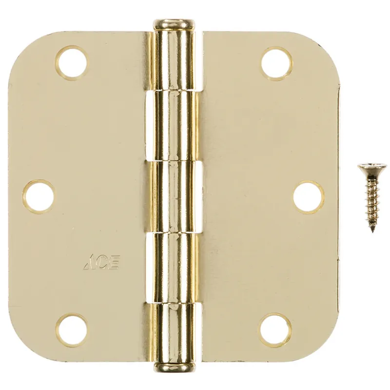 Ace 3-1/2 In. L Bright Brass Residential Door Hinge 3 Pk - Total Qty 1