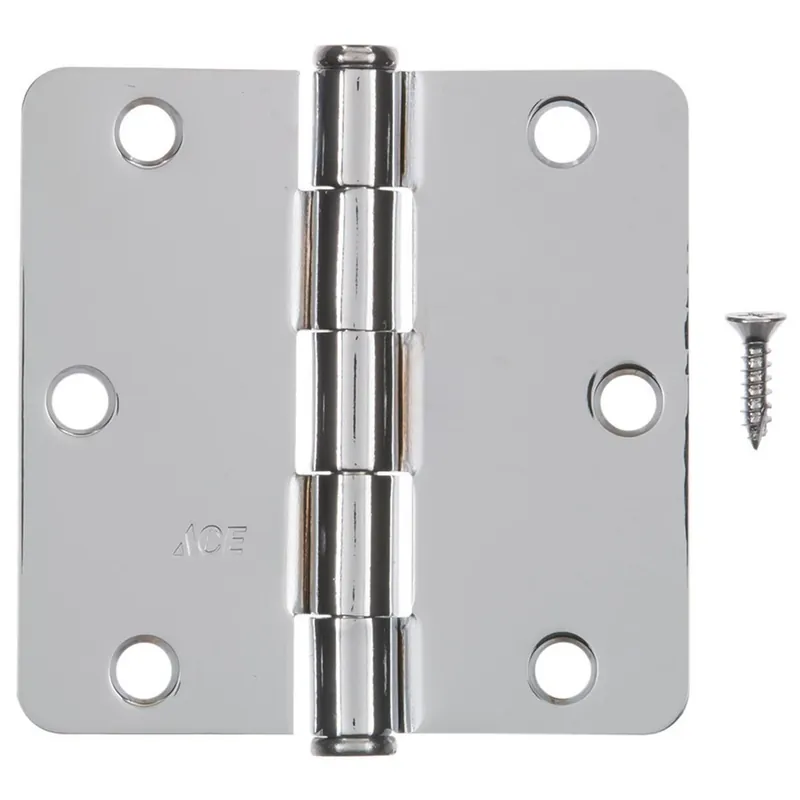 Ace 3-1/2 In. L Chrome Residential Door Hinge 1 Piece