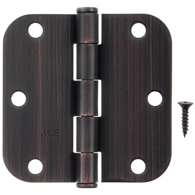 Ace 3-1/2 Inch Oil Rubbed Bronze Residential Door Hinge Single Pack
