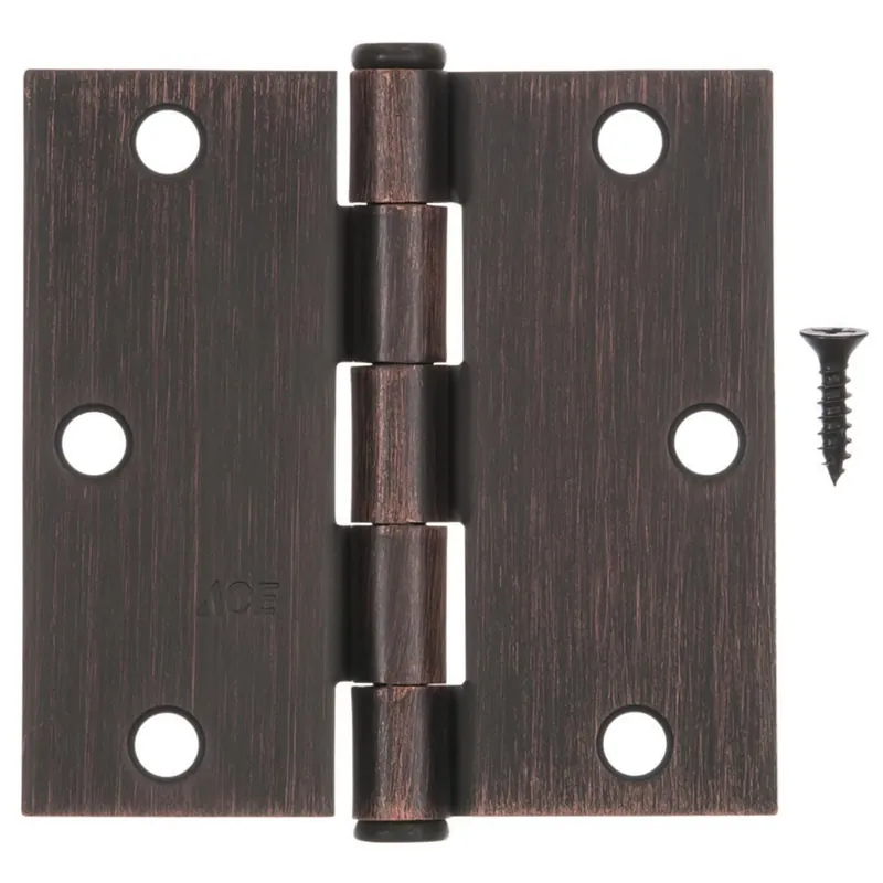 Ace 3-1/2 In. Oil Rubbed Bronze Residential Door Hinge - Single Piece