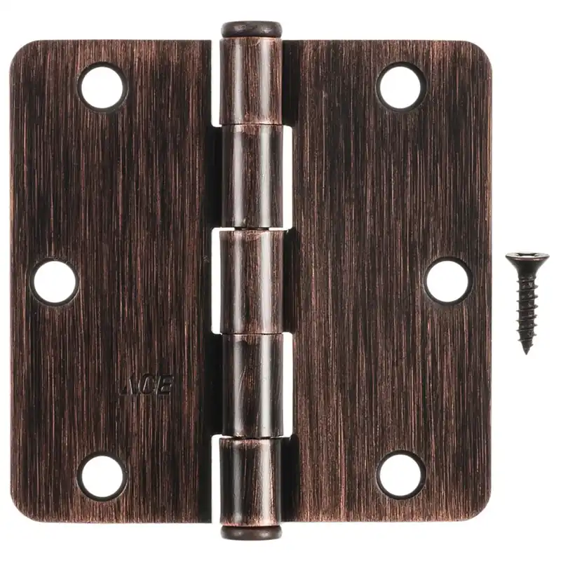 Ace 3-1/2 In. Oil Rubbed Bronze Residential Door Hinge - Single Piece