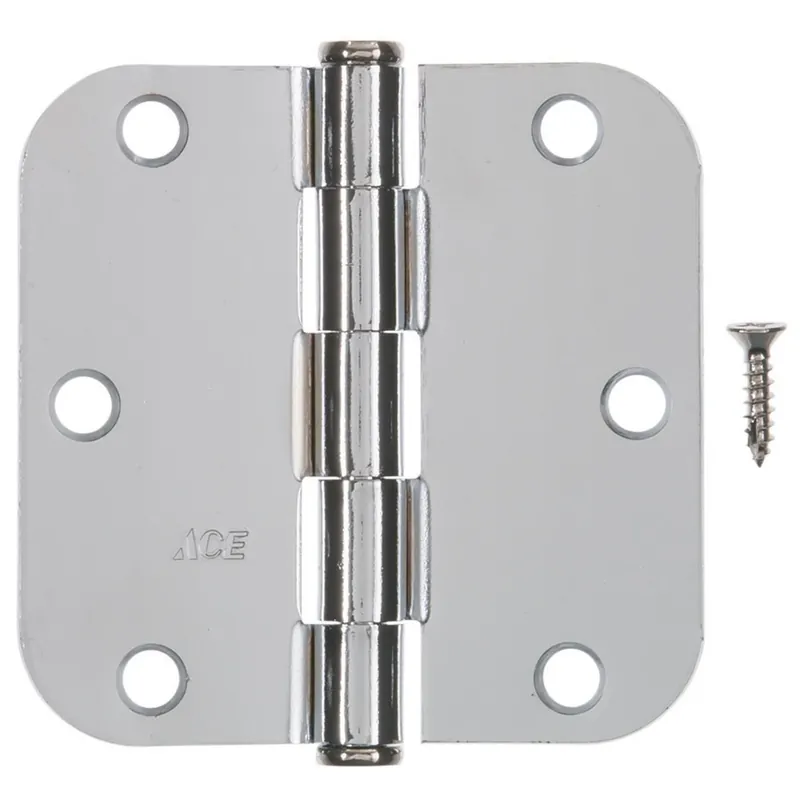 Ace 3-1/2 Inch Chrome Residential Door Hinge For Various Applications