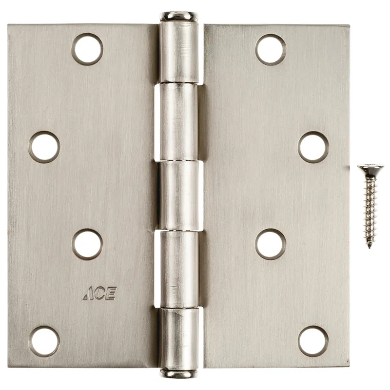 Ace 4 In. L Satin Nickel Residential Door Hinge 3 Pk - Total Qty 1