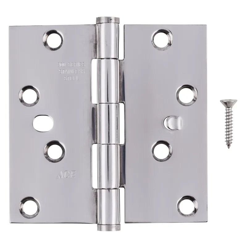 Ace 4 In. L Stainless Steel Residential Door Hinge 1 Pk - Total Qty 1
