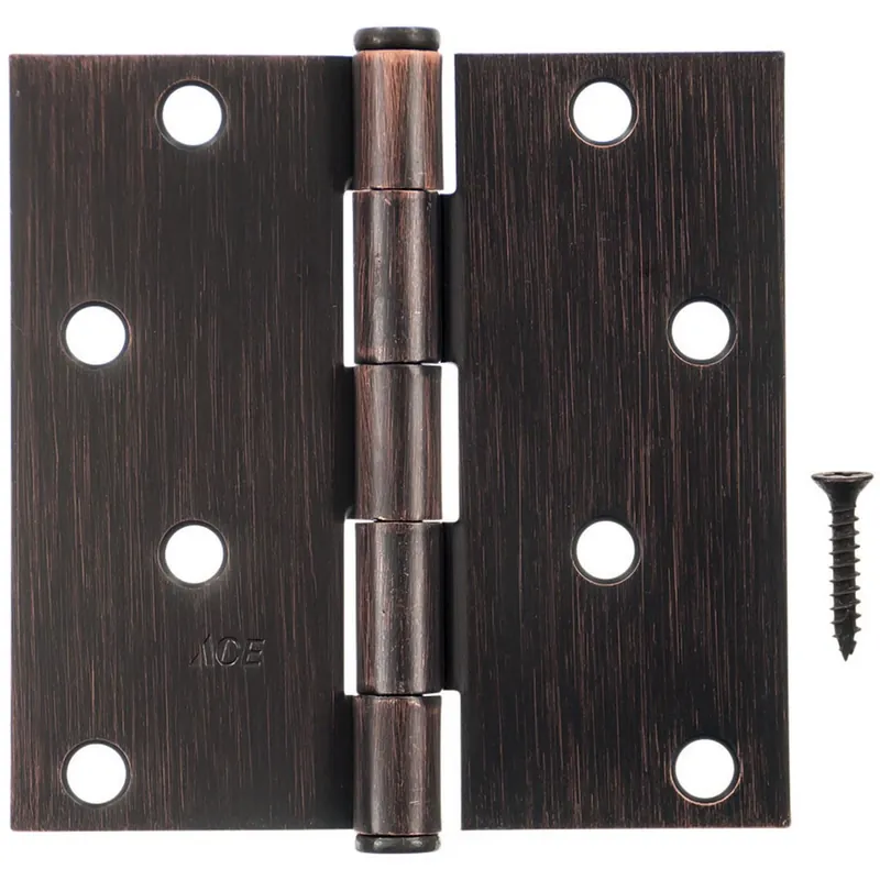 Ace 4 Inch Oil Rubbed Bronze Residential Door Hinge 1 Piece