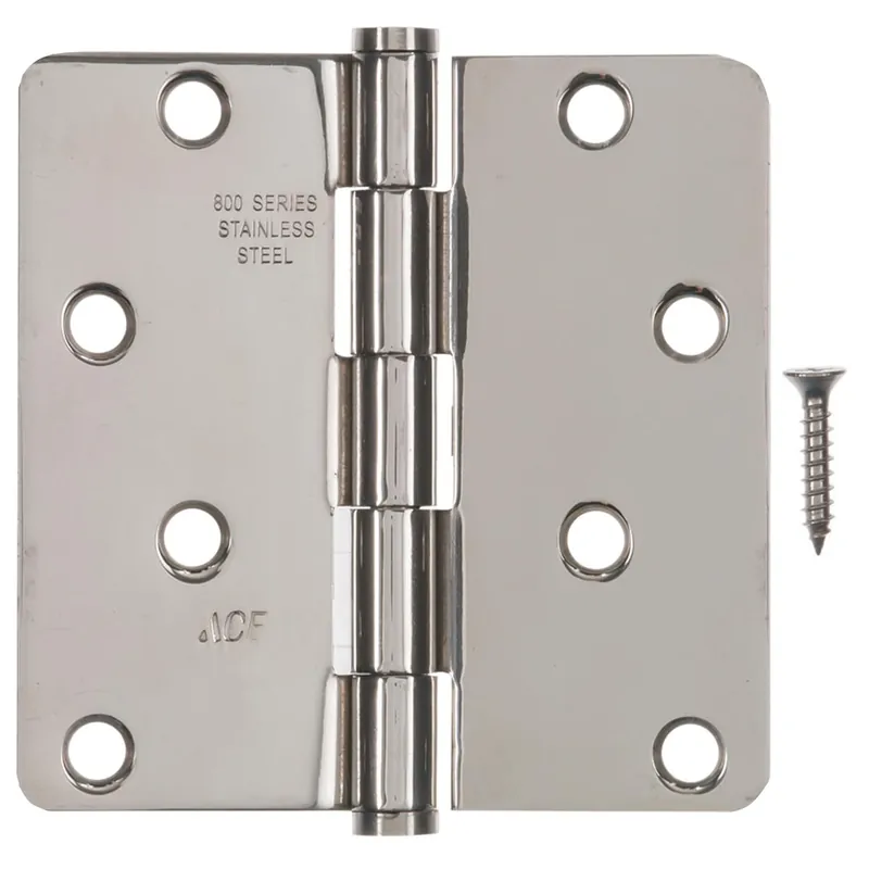 Ace 4 Inch Stainless Steel Residential Door Hinge With Security Stud