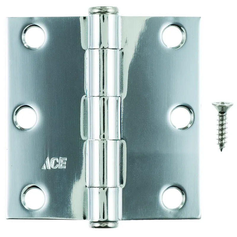 Ace 3 In. L Chrome Residential Door Hinge 3 Pk - Total Qty 1