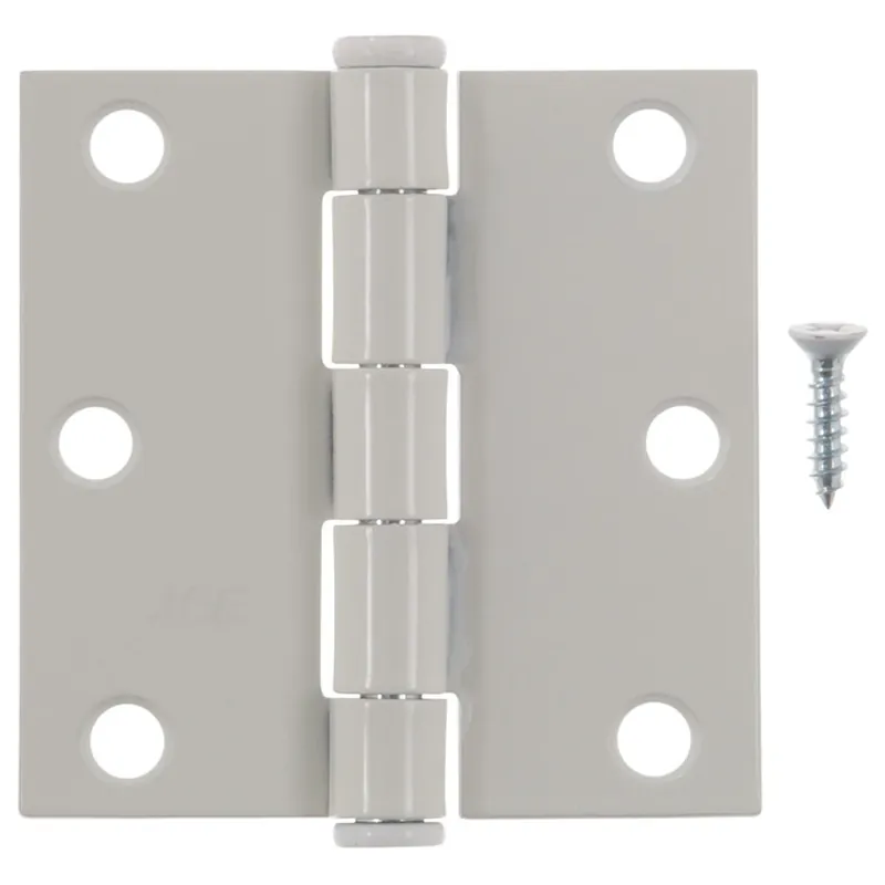 Ace 3 In. L White Residential Door Hinge 3 Pk - Case Of 1;