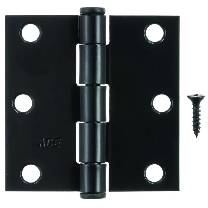 Ace 3 In. L Black Residential Door Hinge 3 Pk - Total Qty 1
