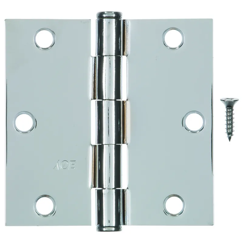 Ace 3-1/2 In. L Chrome Residential Door Hinge 3 Pk - Total Qty 1