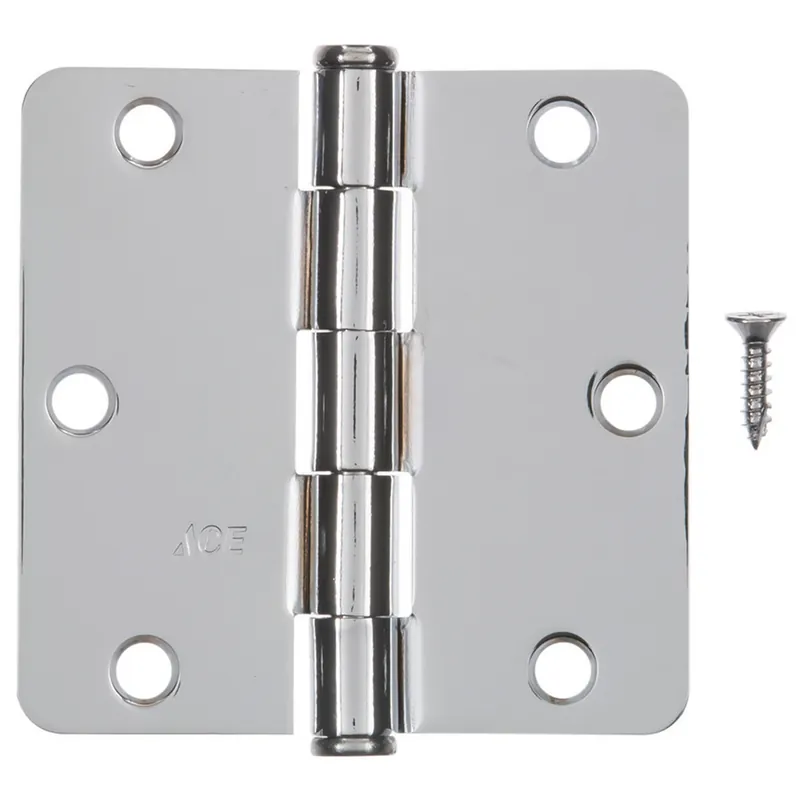 Ace 3-1/2 In. 31 L Chrome Residential Door Hinge 3 PK