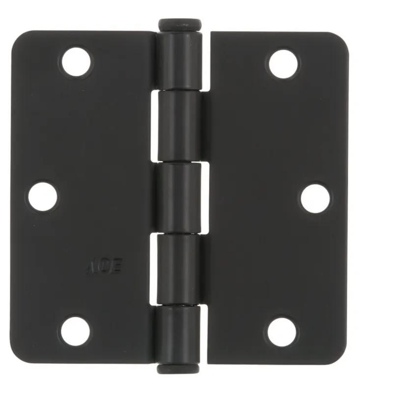 Ace 3-1/2 In. L Black Residential Door Hinge 3 Pk - Total Qty 1