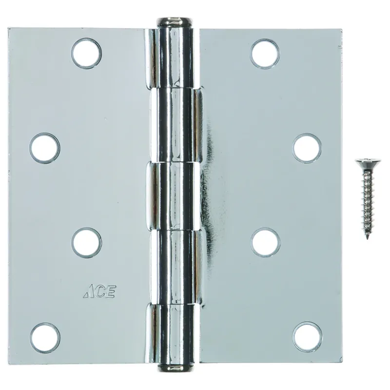 Ace 4 In. L Chrome Residential Door Hinge 3 Pk - Total Qty 1