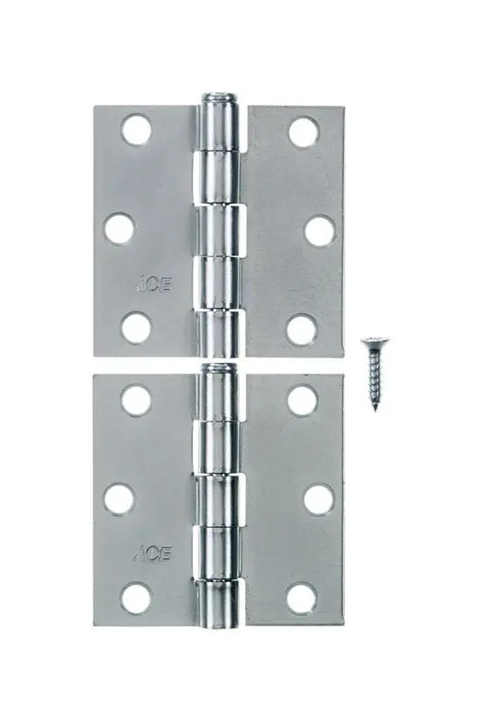 Ace 2-1/2 In. L Zinc-Plated Steel Broad Hinge 2 Pk