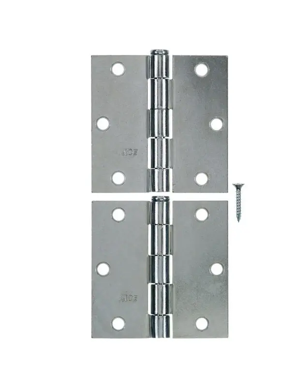 Ace 3-1/2 In. L Zinc-Plated Steel Broad Hinge 2 Pk