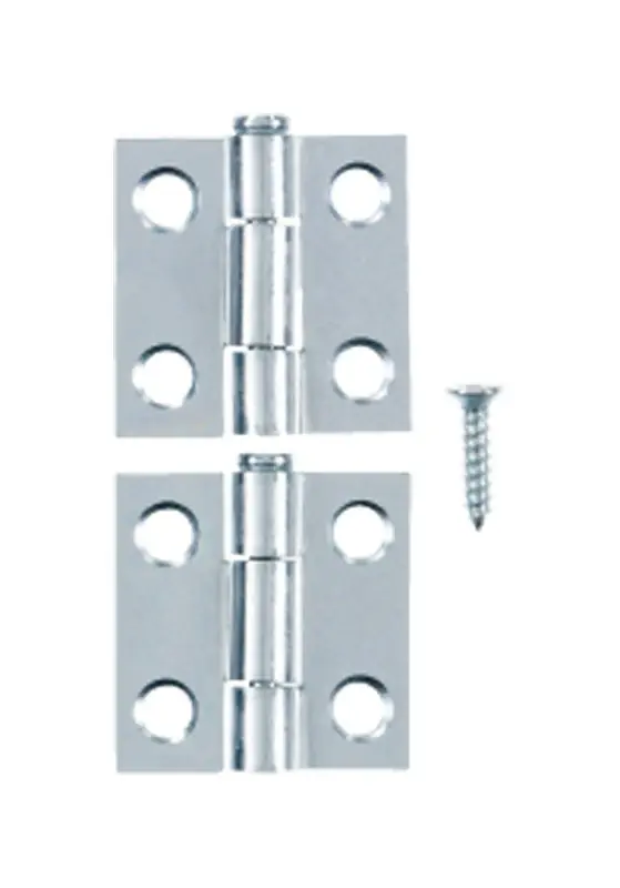 Ace 2.750 In. W X 1 In. L Chrome Steel Narrow Hinge 2 Pk