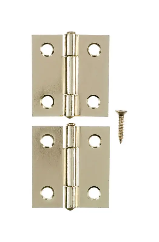 Ace 2.75 In. W X 1-1/2 In. L Bright Brass Brass Narrow Hinge 2 Pk
