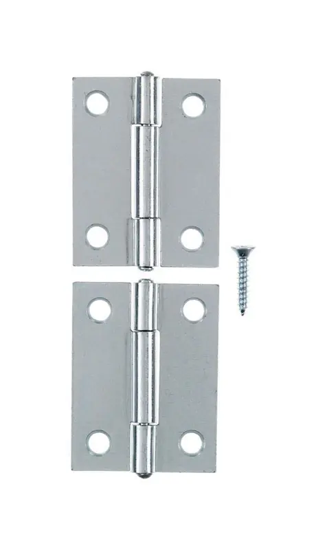 Ace 2.75 In. W X 2 In. L Chrome Steel Narrow Hinge 2 Pk
