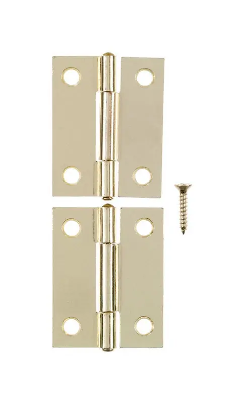 Ace 2.75 In. W X 2 In. L Bright Brass Brass Narrow Hinge 2 Pk