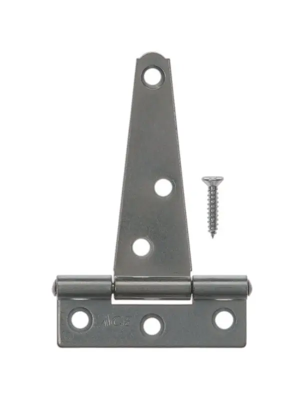 Ace 3 In. L Zinc-Plated Steel Light Duty T Hinge 2 Pk