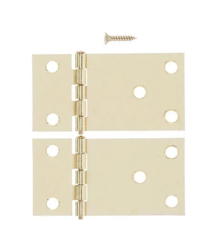 Ace 1-1/2 In. L Bright Brass Steel Wide Throw Shutter Hinge 1 Pk