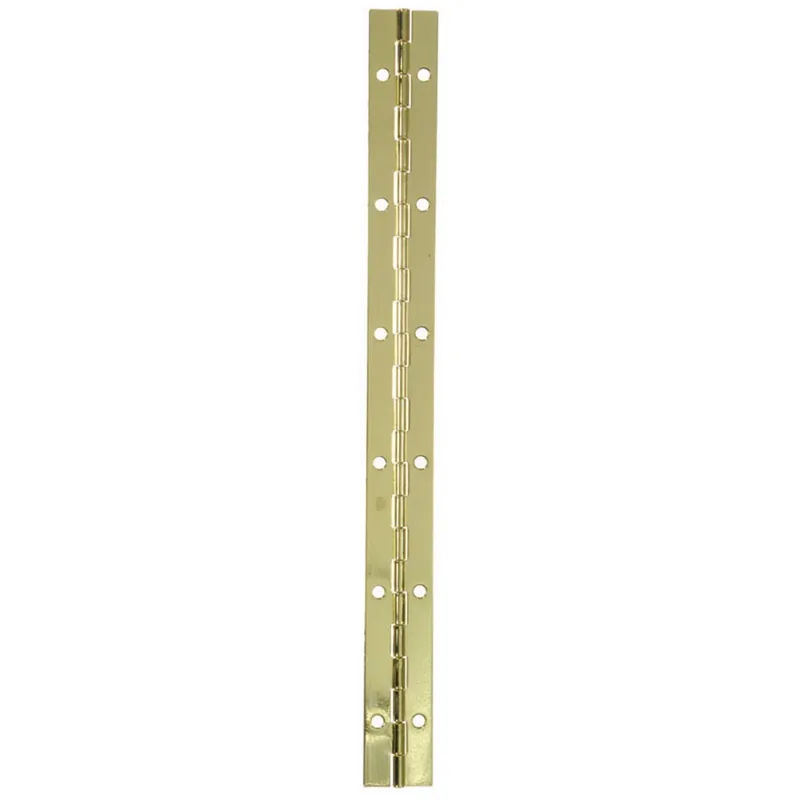 Ace 1 In. W X 12 In. L Bright Brass Brass Continuous Hinge 1