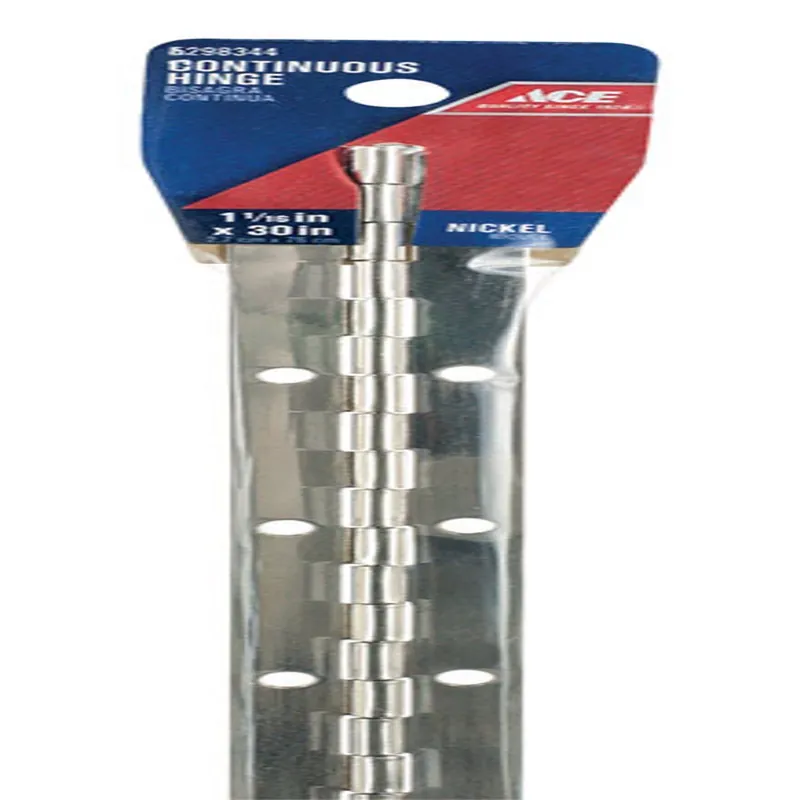 Ace 1 In. W X 30 In. L Nickel Steel Continuous Hinge 1