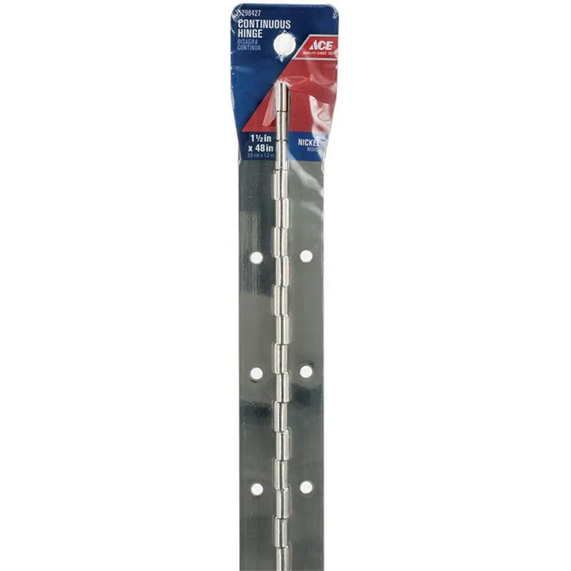 Ace 1-1/2 In. W X 48 In. L Nickel Steel Continuous Hinge 1
