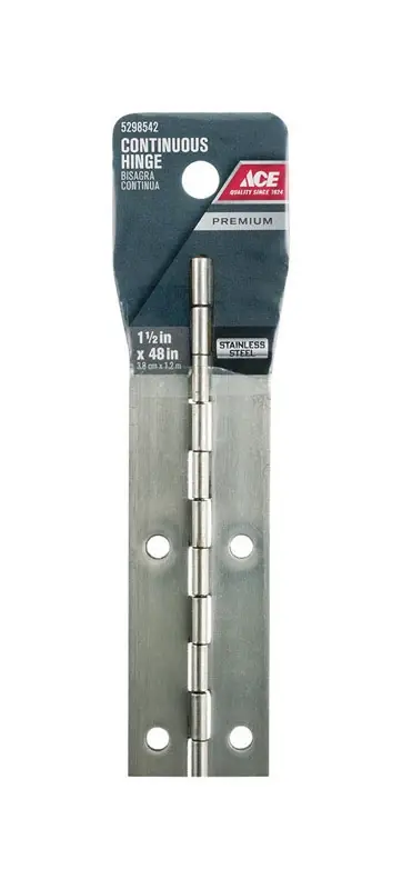 Ace 1-1/2 In. W X 48 In. L Stainless Steel Continuous Hinge 1 Pk