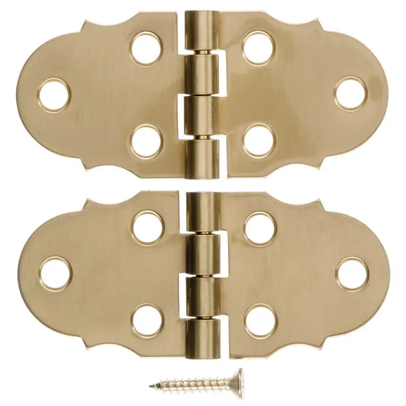 Ace 2-7/8 In. W X 1-5/16 In. L Antique Brass Brass Decorative Hinge 2 Pk