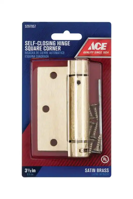 Ace 3.5 In. L Satin Brass Brass Residential Hinge 1 Pk