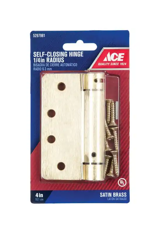 Ace 4 In. L Satin Brass Brass Residential Hinge 1 Pk