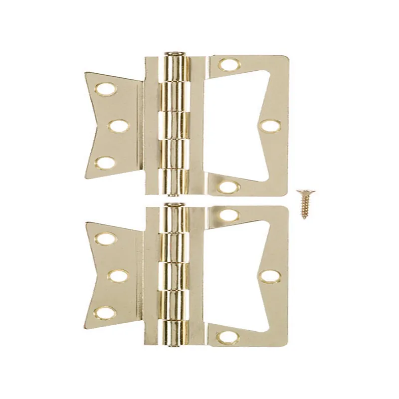 Ace 2.75 In. W X 3-1/2 In. L Bright Brass Brass Non-Mortise Hinge 2 Pk