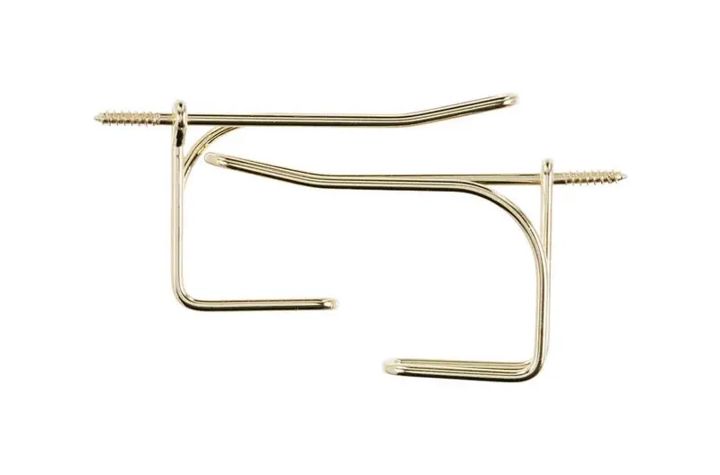 3-1/4 In. L Bright Brass Gold Medium Coat And Hat Garment Hook - 35 Lb. Capacity