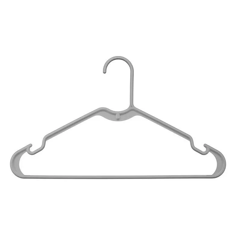 Whitmor Gray Plastic Hangers – Pack Of 10