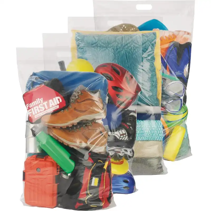 Spacemaker Jumbo Storage Bags - Clear, 24" X 35", 4 Count
