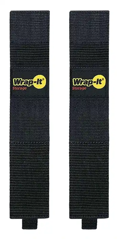 Hook ‘N Hang Cord Storage Strap, Black 2 X 16 In., 2-Pk.