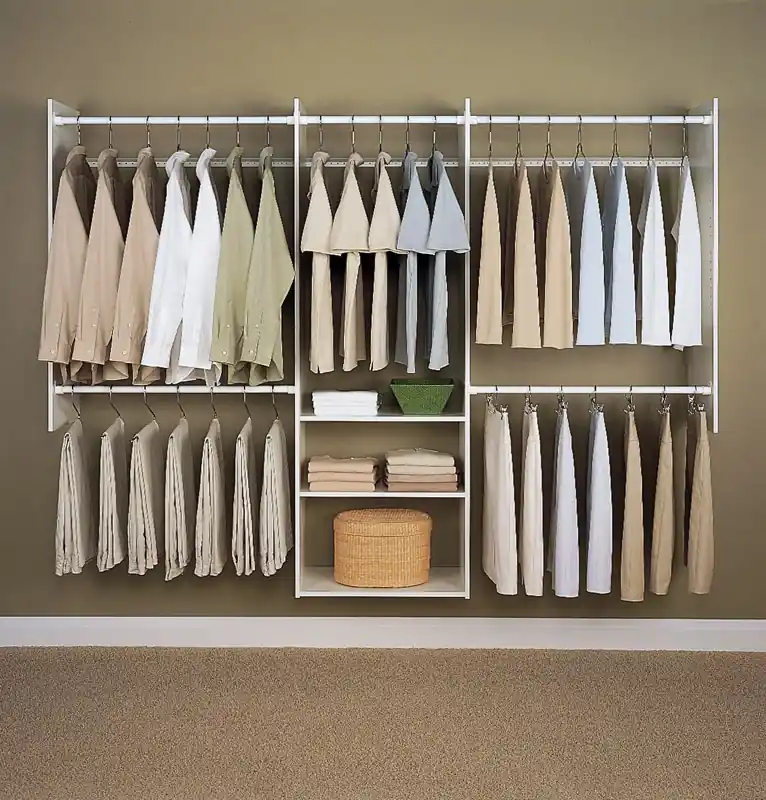 Easy Track 84 In. H X 96 In. W X 14 In. L Steel Deluxe Starter Closet Kit
