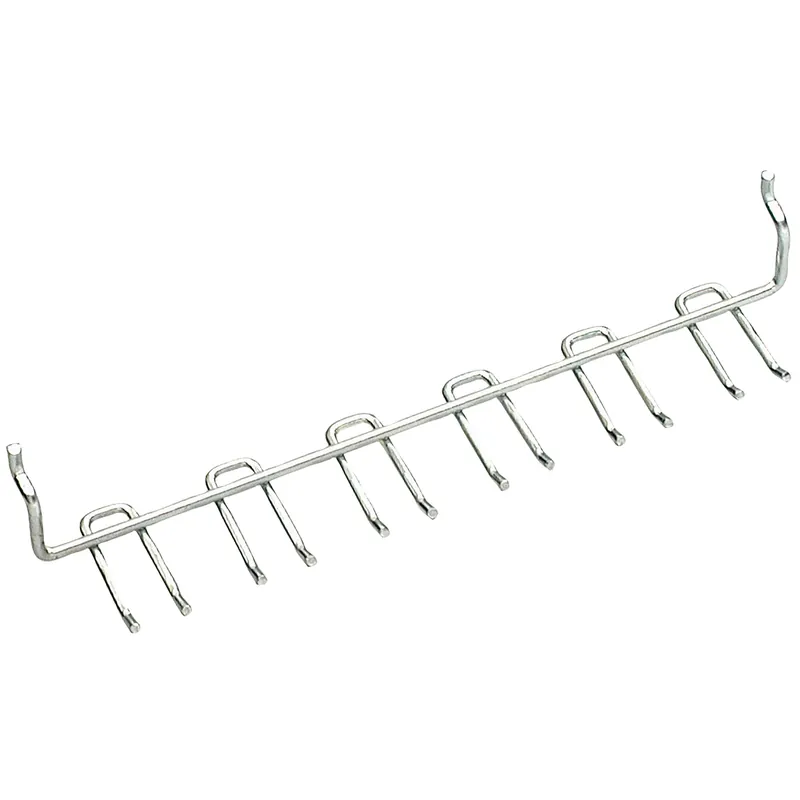 Crawford Zinc Plated Silver Steel 1.6 In. Multi-Tool Peg Hook Rack 1 Pk