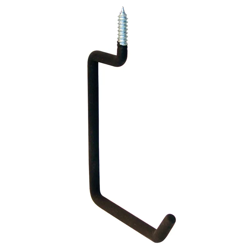 Crawford 7.5 In. L Vinyl Coated Black Steel Large Overhead Hanger Utility Hanger 50 Lb. Cap. 1 Pk