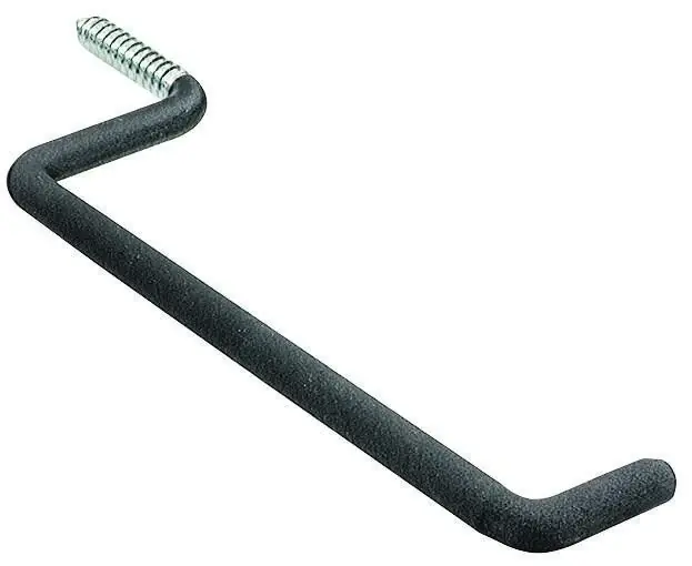 Crawford 9.5 In. L Vinyl Coated Black Steel Large Ladder Hook Ladder Hook 50 Lb. Cap. 1 Pk