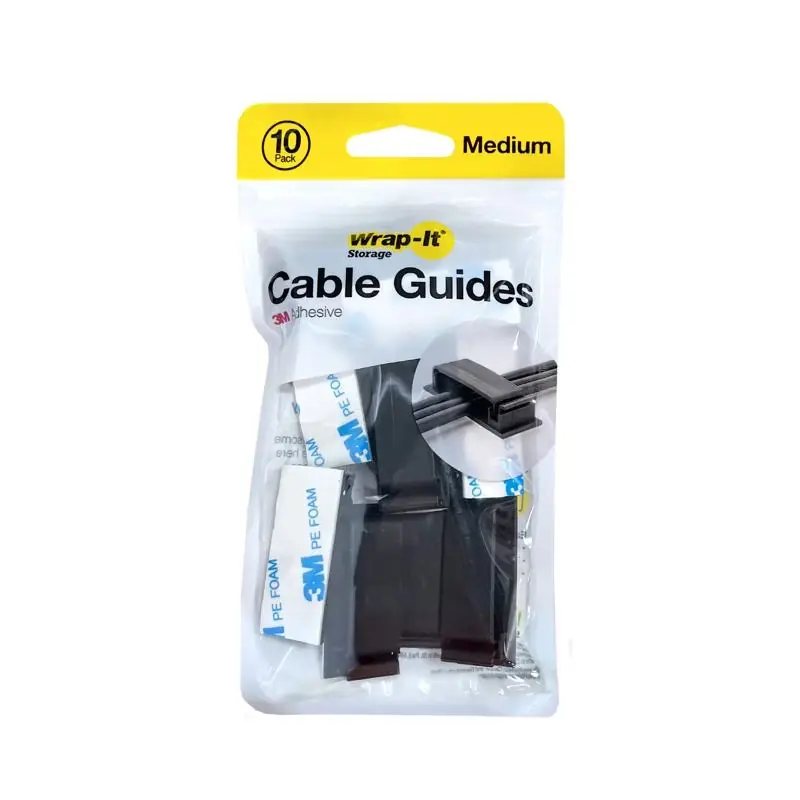 Wrap-It 3.38 In. L Black Plastic Cable Clip