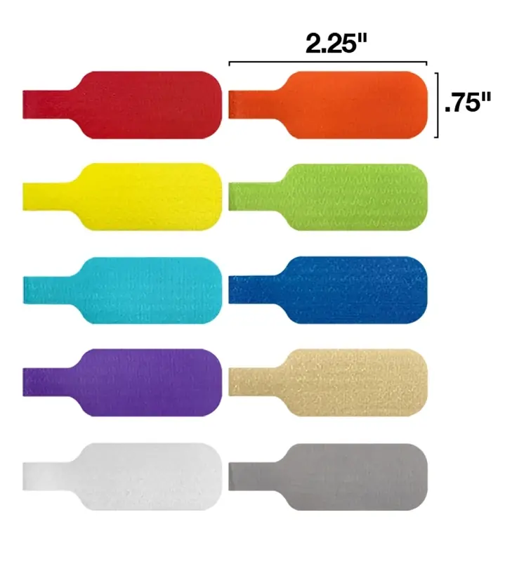 Wrap-It Cable Labels 2.25 In. L Assorted Polypropylene Cable Labels