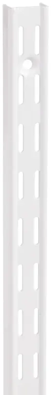 Series 182 Dual-Track Shelf Standard, White Steel, 39-In.
