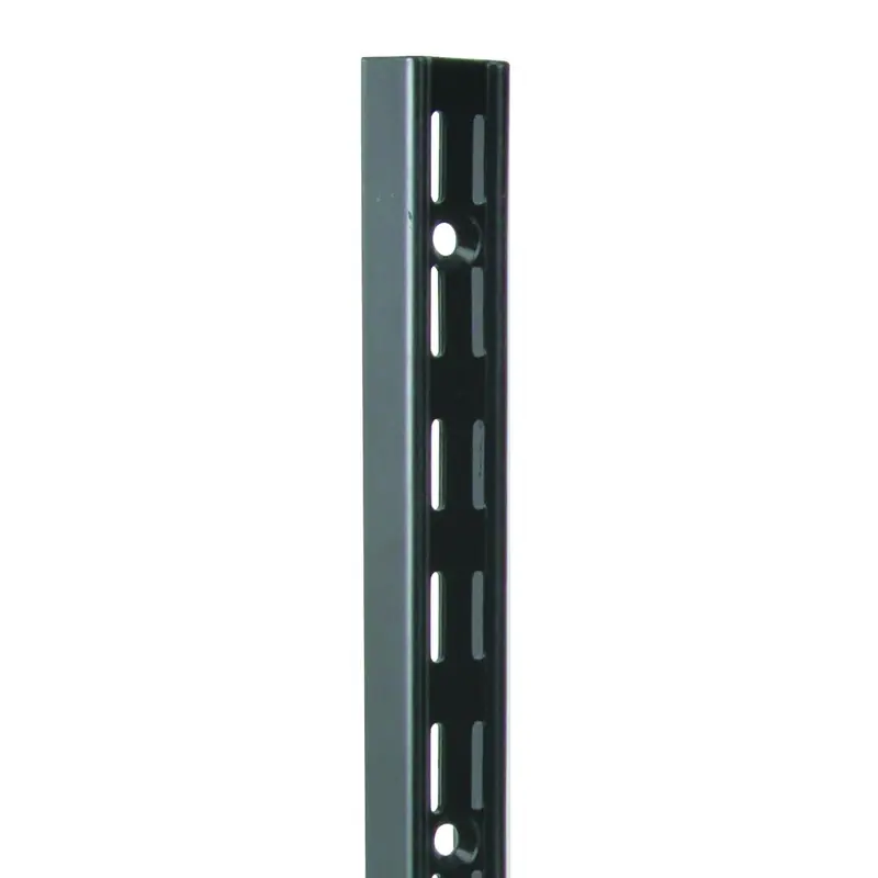 Shelf Standard, Dual Track, Black, 48-In.