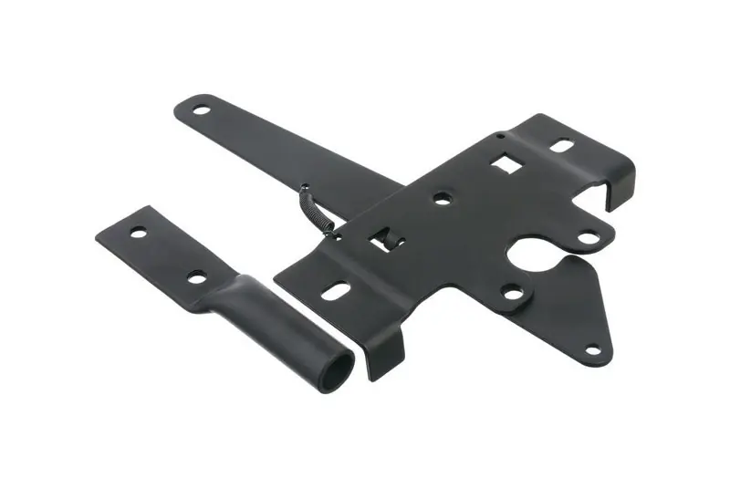 13.52 In. H X 4.75 In. W X 1.09 In. L Gloss Black Zinc Gate Latch