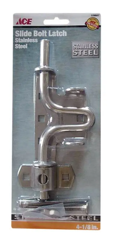 10.52 In. H X 4.75 In. W X 1.14 In. L Stainless Steel Slide Bolt Gate Latch