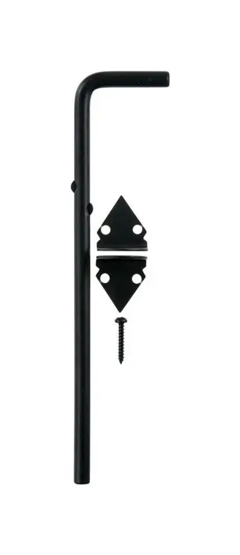 Ace 12 In. L Black Zinc Cane Bolt 1 Pk
