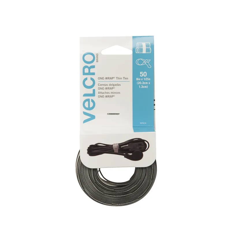VELCRO Brand ONE-WRAP Medium Nylon Ties 8 In. L 50 Pk